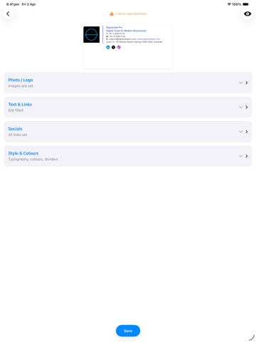 Signamate Pro iPad screenshot