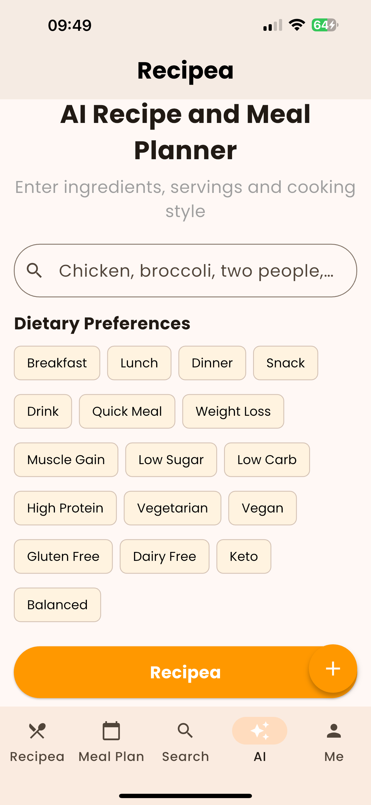 Recipe-meal plan & weight loss