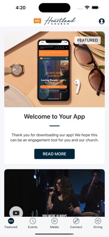 The Heartland Church app screenshot