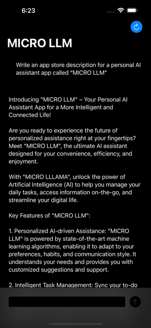 MICRO LLM Screenshot