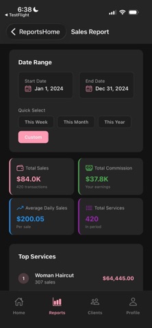 StylistStats screenshot