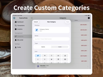 ExpensePulse – Money Tracker iPad screenshot