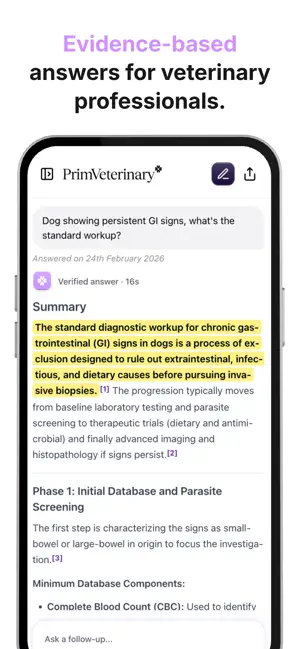 PrimVeterinary iPhone screenshot 1