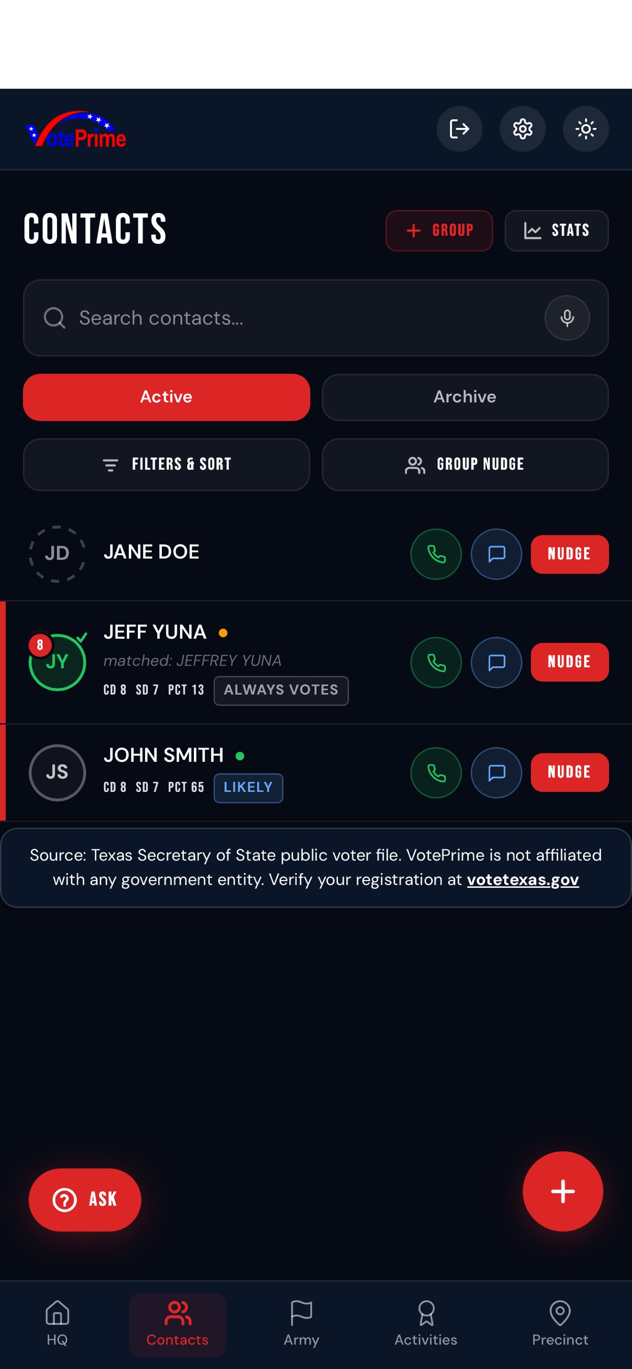 Screenshot 2 of VotePrime Texas