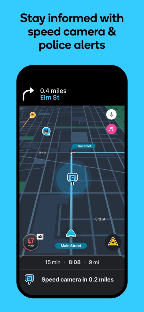 Waze Navigation & Live Traffic - Proactive Driver Alerts