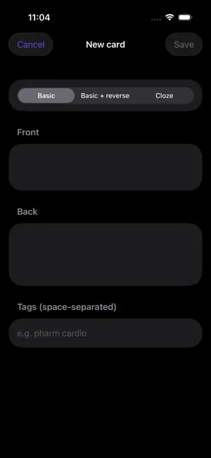 Recall: Flashcards & FSRS screenshot 1
