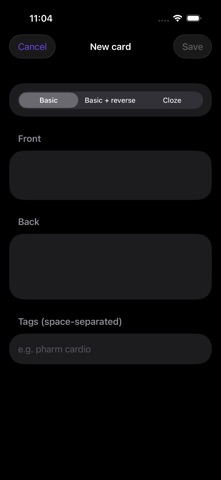 Recall: Flashcards & FSRS Screenshot 1 of 5
