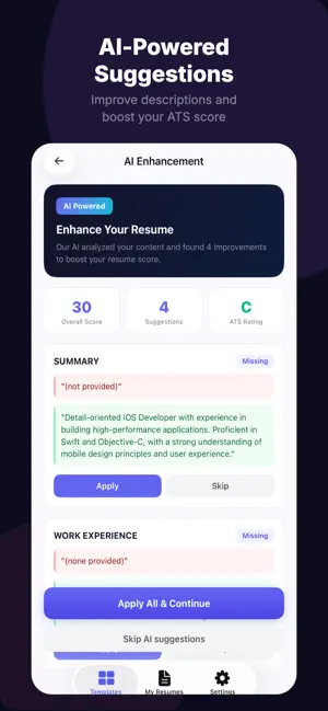 ResumeAI - Smart CV Maker screenshot 4