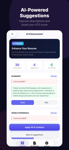 ResumeAI - Smart CV Maker Screenshot 4 of 6