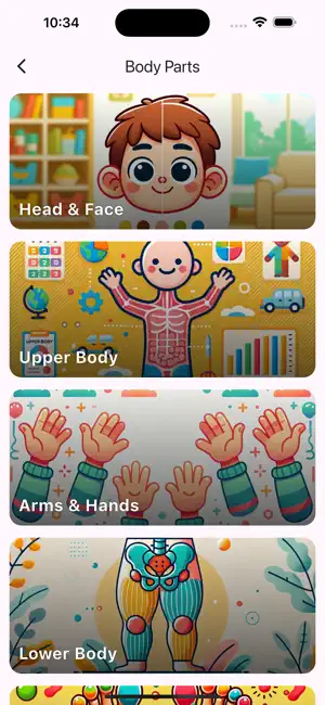 Body Parts Learning App screenshot 2