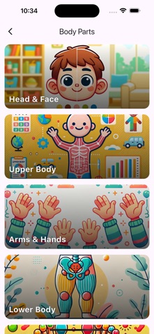 Body Parts Learning App Screenshot 2 of 5