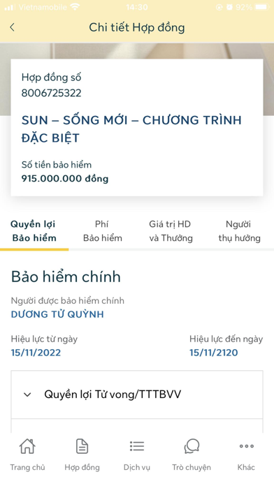 my Sun Life (Vietnam) Screenshot