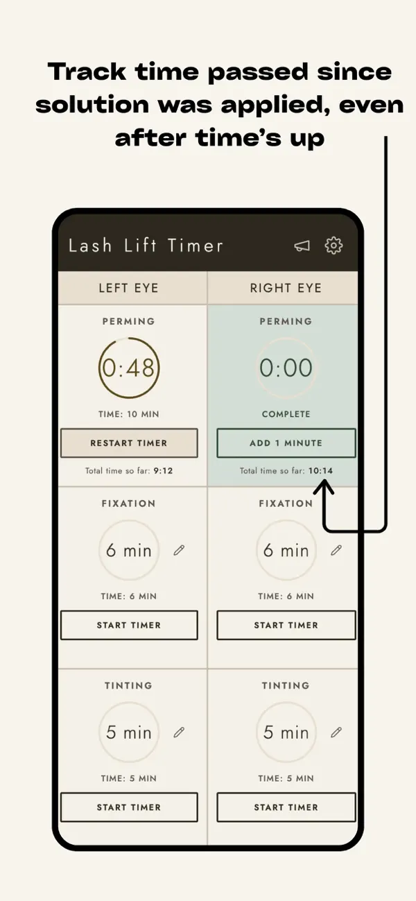 Screenshot #3 pour Lash Lift Timer