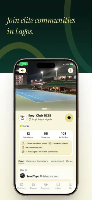 MATCHA: Tennis & Padel screenshot 2