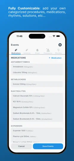 Screenshot von Code Blue CPR – ACLS Timer auf dem iPhone 3