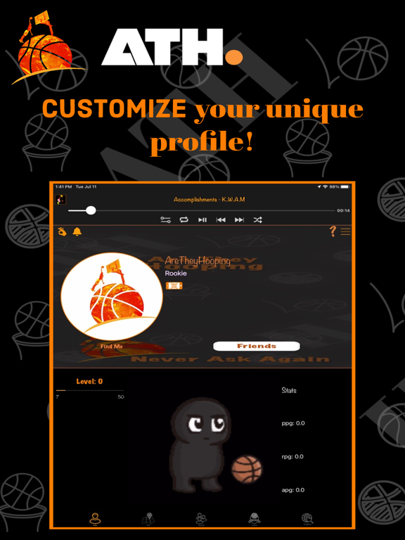 Screenshot #4 pour ATH - Pickup Basketball App