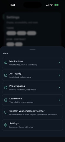 Prep: Colonoscopy Screenshot 5 of 5