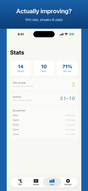 Dink - Pickleball Score Keeper screenshot 3