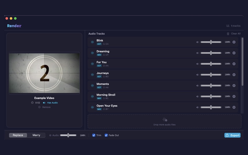 Render Audio Video screenshot