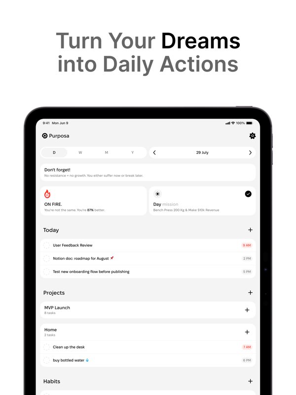 Purposa - Productivity App screenshot 6