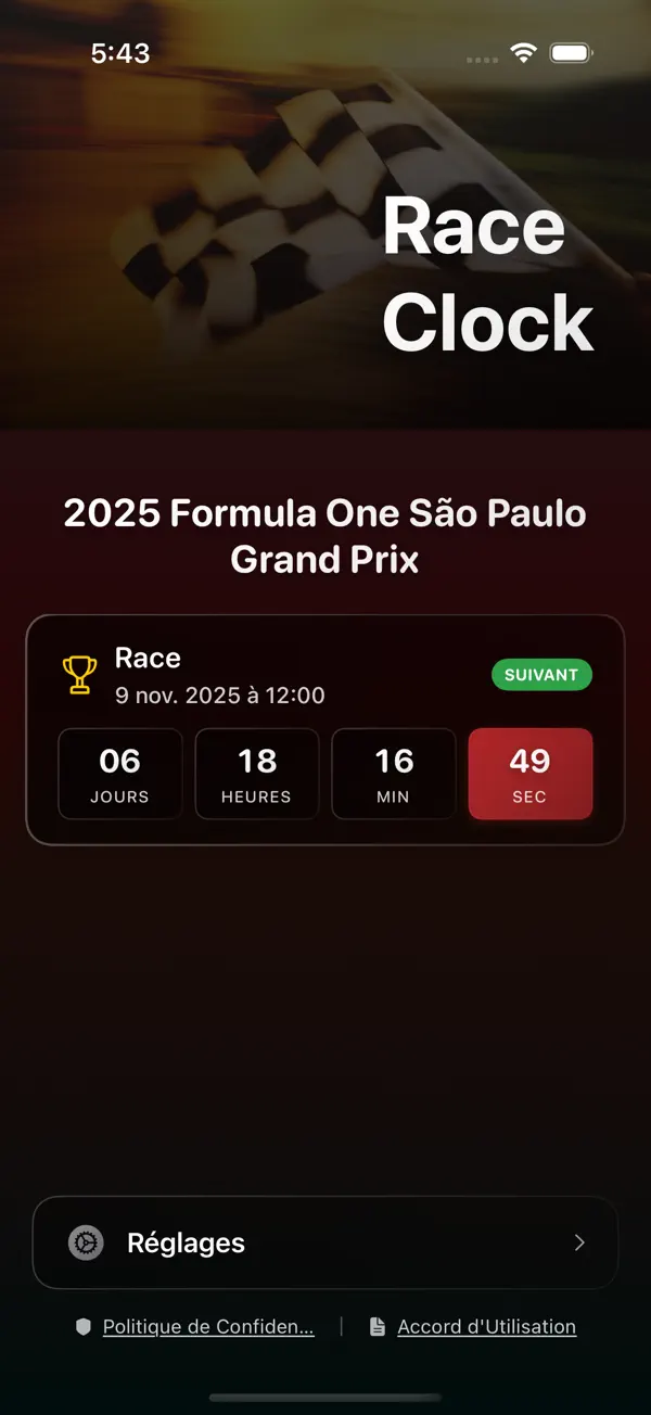 Screenshot #1 pour RaceClock