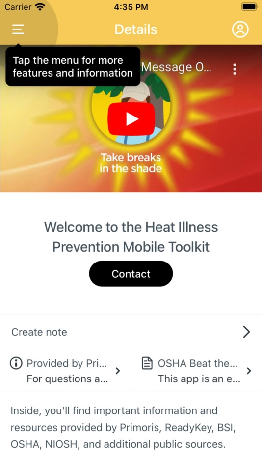 #2. Heat Illness Toolkit (iOS) By: Primoris Services Corporation