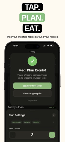 Macro Meal Plan: MyMealStream iPhone screenshot