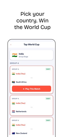 Tap Cricket Game iPhone screenshot