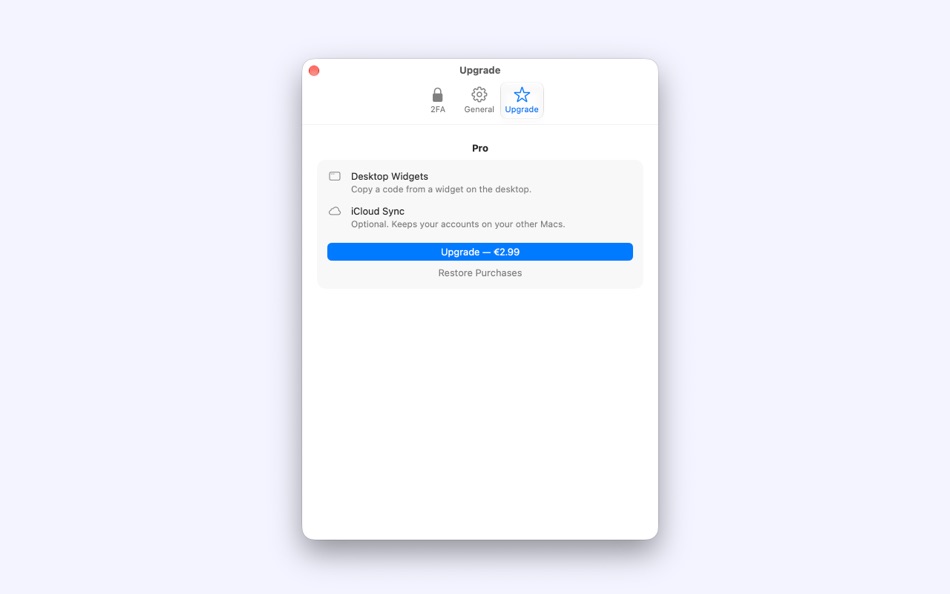 #4. 2FA Authentication Code (macOS) di: Gabriel Sgroi