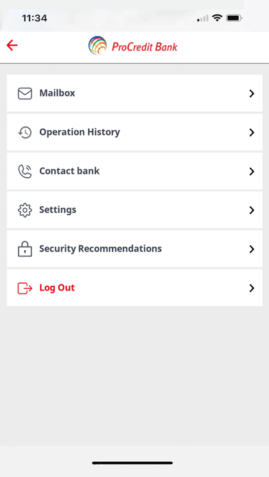 ProCredit m-banking Romania Screenshot