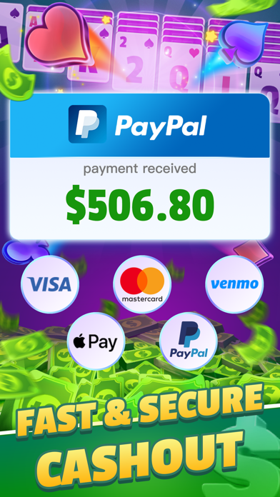 Solitaire Venture: Win Cash Screenshot