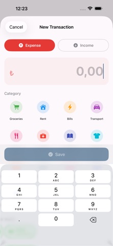 Pario Finance Tracker Screenshot 1 of 3