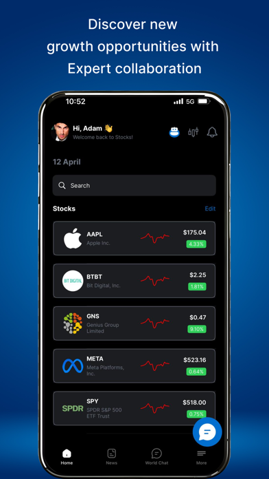 Chat Stocks: Community Power Screenshot