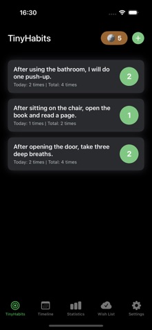 TinyHabit-Easy to keep Screenshot 2 of 10