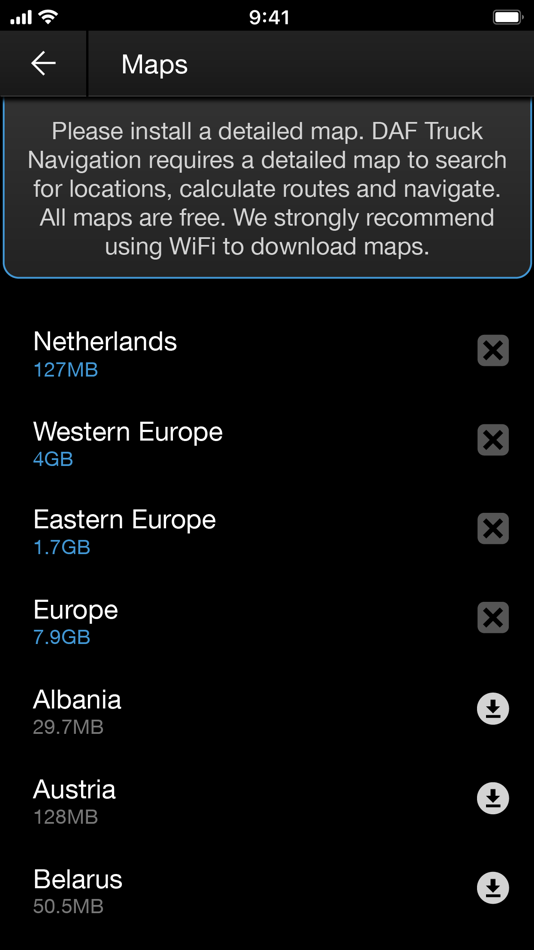#3. DAF Truck Navigation (iOS) 由: DAF Trucks N.V.