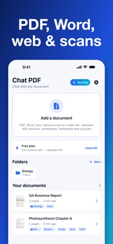 Chat PDF Summary: AI Summarize iPhone screenshot