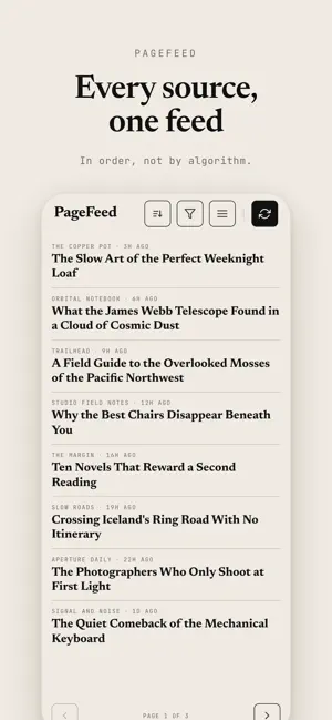 PageFeed screenshot 2