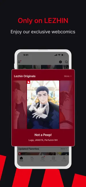 Lezhin Comics-Premium Webtoons iPhone screenshot 3