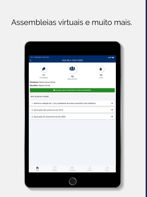 Tracon Condomínios iPad screenshot 4 - Social Networking app