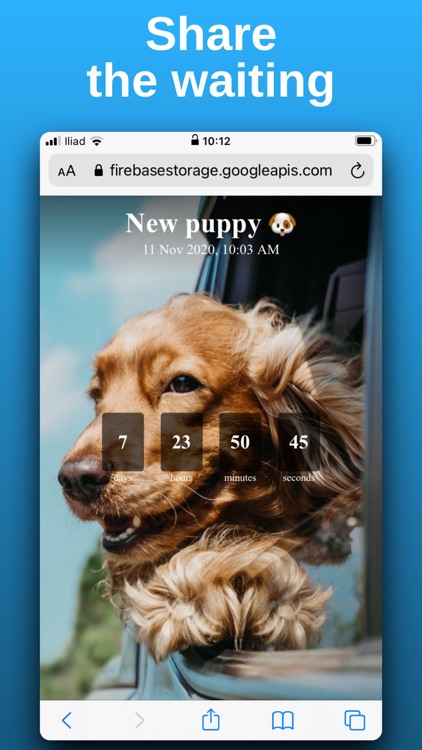 Countdown with widget