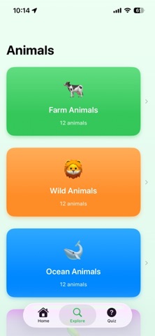 Learning Animals: Kid Learning Screenshot 2 of 4