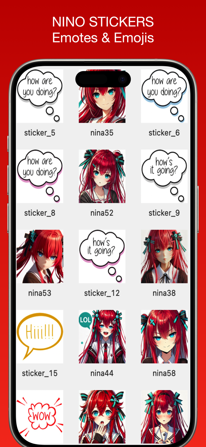 Nino Stickers  Emotes