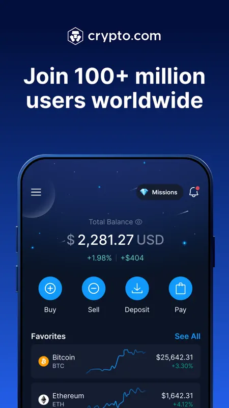 Crypto.com: Buy BTC, ETH & CRO screenshot 1 of 8