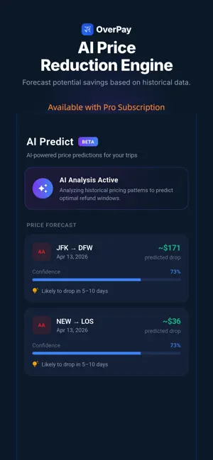 Overpay - Flight Price Tracker screenshot 4