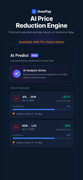 Overpay - Flight Price Tracker Screenshot 4 of 4