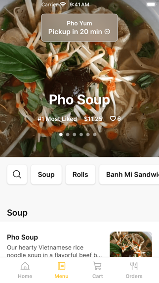 Pho Yum iPhone screenshot 2 - Food & Drink app