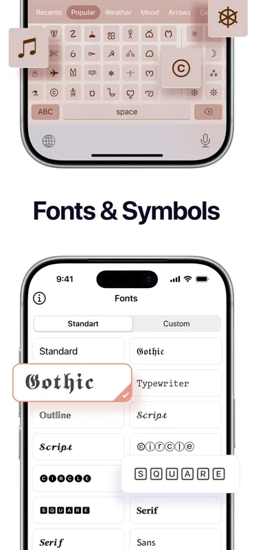 Fonts Art: Keyboard for iPhone screenshot 2 of 7