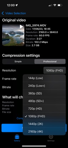 Shrinka – Video Compressor Screenshot 6 of 8