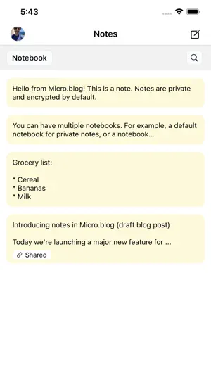 Strata for Micro.blog screenshot 1