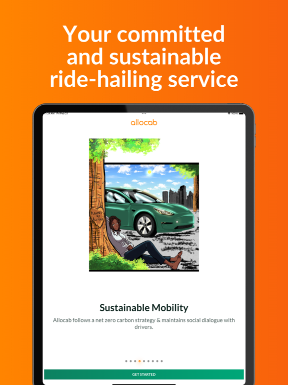 Allocab VTC et Taxi Moto iPad screenshot 6 - Travel app